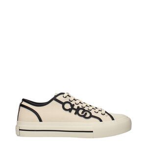 Jimmy Choo Beige Fabric Low Top Men's Sneakers